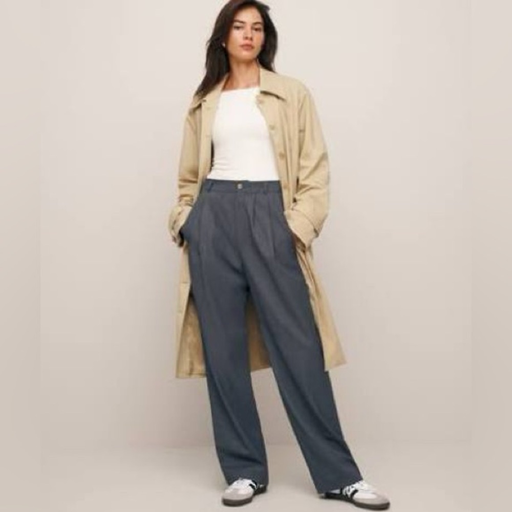Reformation Mason Pant in charcoal